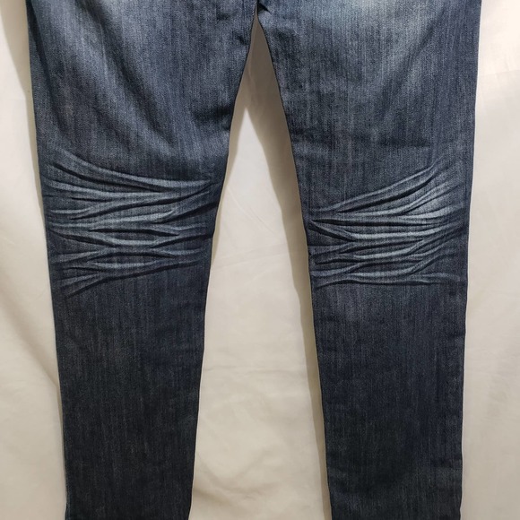 Twelve K Dark Blue Women's Jeans Bejeweled Back Pockets (Size 13) - Picture 11 of 12